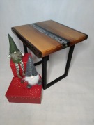 Stolik kawowy olcha i żywica epoksydowa