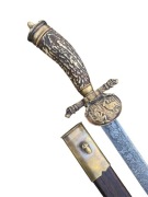 KORDELAS Myśliwski Święty Hubert sygnowany SOLINGEN z pochwą