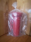 Zestaw plastik wielokrotnego użytku: 4 kubki + 4 talerzyki + dzbanek