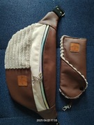 Nerka M, torebka,  ekoskóra, wodoodporna, welur