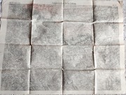 Wojskowa Mapa Zestawienie dla 5 Armii Francja Luxemburg 1917 r 