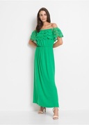 B.P.C. NOWA zielona suknia z koronką Carmen 36/38