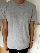 Calvin klein szary basic t shirt modny M jesień koszulka
