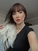 Peruka włosy długie damska dla kobiet nowa ombre brąz blond premium