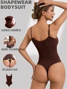 Damskie Body Modelujące – Brązowe , Rozmiar XS (34)