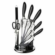 Praktyczny zestaw noży VERSACE – 8 elementów na obrotowym stojaku