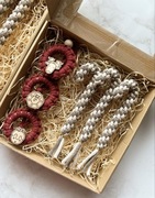 Zestawy świąteczne ozdoby choinkowe bombki laski cukrowe