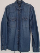 Koszula Jeansowa Męska Reserved Slim fit Rozmiar S Długi Rękaw Jeans