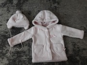 Śliczny zestaw zimowy dla dziewczynki z kożuszkiem