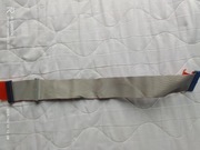 Taśma IDE 80 żył 3 złącza 50 cm z pomarańczowymi wtykami ATA133 retro