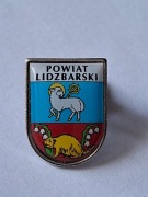 Herb powiat Lidzbarski przypinka pin odznaka wpinka