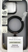 Etui Tech-protect Air Stand360 MagSafe do Apple 16 Pro Max Czarny Mat
