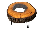 Stolik kawowy z plasta olchy  63x11 cm O9
