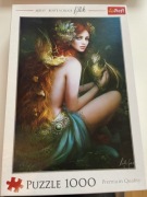 Puzzle Trefl 1000 Kobieta ze smokiem