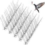 Kolce odstraszające ptaki AOKKR stal 6,6m 20x33cm balkon dach