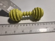 Zabawka gumowa z dzwonkiem dla psa zielona