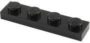 00092N LEGO 3710 371026 płytka 1x4 czarny 1szt