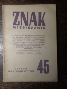 Miesięcznik ZNAK 1958 marzec