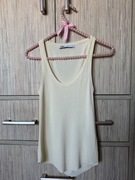 Zara bluzka na ramiączkach prążkowana dzianina S