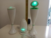 Koolatron TW01-WH z radiem FM (biały) Zestaw wielofunkcyjnych głośników