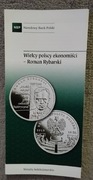 Folder do monety z serii Wielcy Ekonomiści ROMAN RYBARSKI