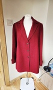 Bordowy płaszcz Tommy Hilfiger xl 42 wełna 
