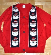 32* George Świąteczny sweter zapinany M/L