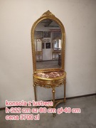 Konsola zlta z lustrem