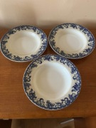 Komplet 3 talerzy porcelanowych ,,Porcellana di Qualita'' vintage prl