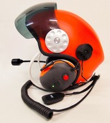 Kask motoparalotniowy z systemem łączności /bezprzewodowy PTT/