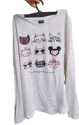 Bluzka w koty 158/164 długi rękaw