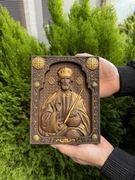 Płaskorzeźba Jezusa. Obraz.