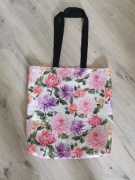 Torba na zakupy shopperka kwiaty hand made   