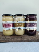 Miód zestaw 3kg rzepakowy wielokwiatowy z jagodą liofilizowaną