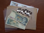 2 x banknot PRL 1000 zł. 2 x antyrama A5 + wydruk A5 Kopernik
