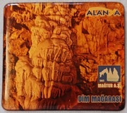 Magnes na lodówkę - pamiątka z Alanya - Jaskinia Dim w Turcji 65x59 