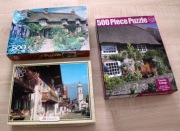 zestaw 3 x stare puzzle 500 i 300 JR ARROW Puzzles