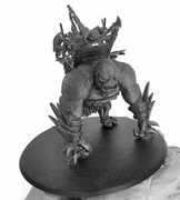 Troll Catapult, druk 3D, żywica UV.