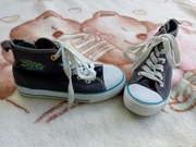 Szare trampki za kostkę zasuwane buty sportowe Reserved 29 Bang