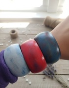 Unikatowe Bransoletki Vintage – Ręcznie Malowane i Patynowane