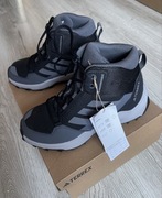 Buty za kostkę chłopięce jesienno-zimowe Adidas Terrex czarno-szare 32/20,5
