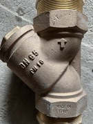 Filtr siatkowy skośny mosiądz/braz dn65