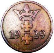 1 fenig 1929, Wolne Miasto Gdańsk