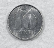 Moneta Niemcy DDR 10 PFENNIG FENIGÓW 1971