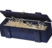 Skrzynka drewniana na wino, sianko, elegancka z klasą 