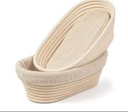 Naturalny rattanowy koszyk do wyrastania ciasta na chleb 25 cm 