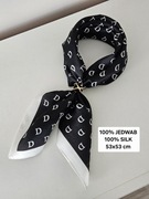 Elegancka Apaszka jedwabna 53x53 cm - Stylowa i uniwersalna!