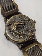 Ciekawy zegarek De Luxe, otwierana klapka, smok, lusterko - do NEGOCJACJI