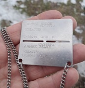 Nieśmiertelnik Belgia 1965 Wojna w Kongo