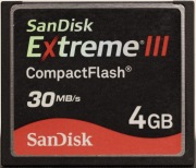 SanDisk CompactFlash 4 GB.